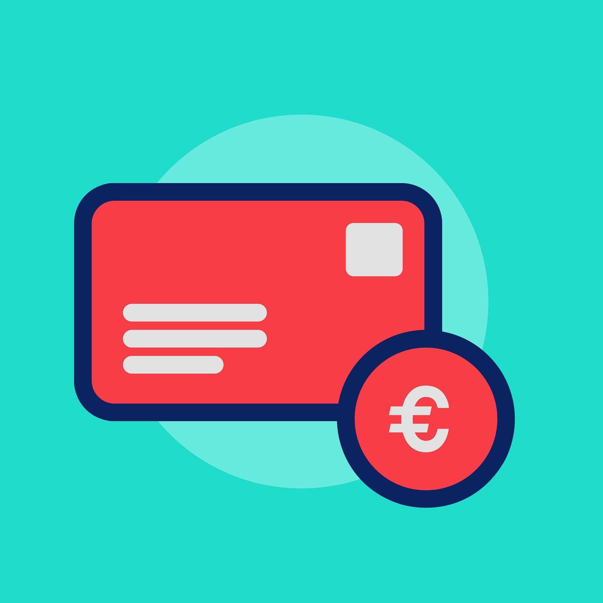 desenho de um cartão vermelho (cancelar cartão de crédito Santander Free)