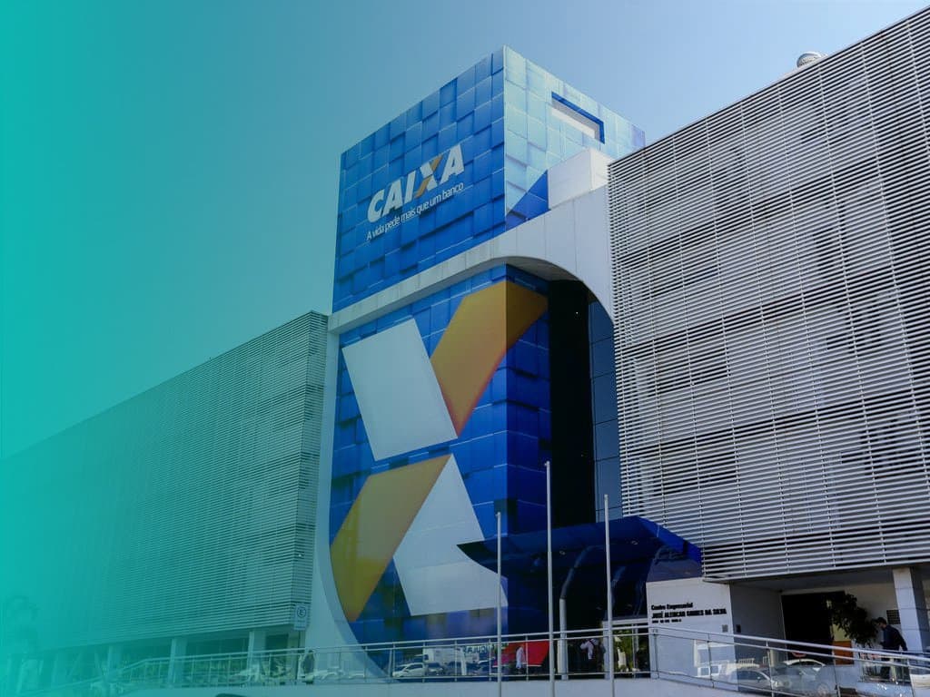 Fachada do prédio da Caixa Econômica Federal.
