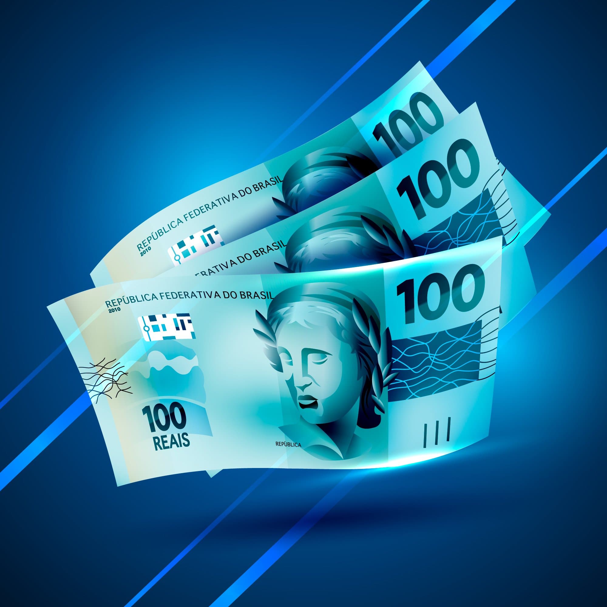 notas de cem (empréstimo consignado do Auxílio Brasil)