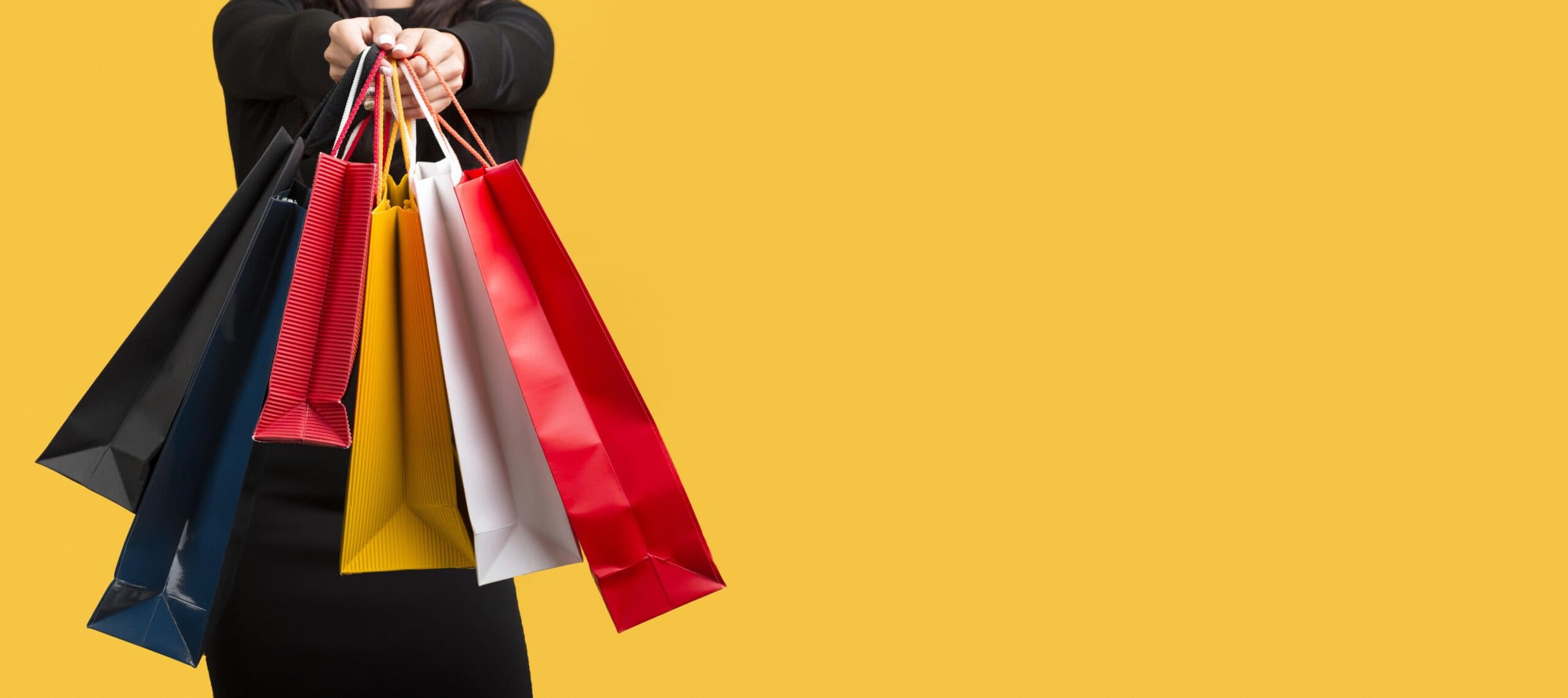 sacolas de compras (empréstimo para a Black Friday)