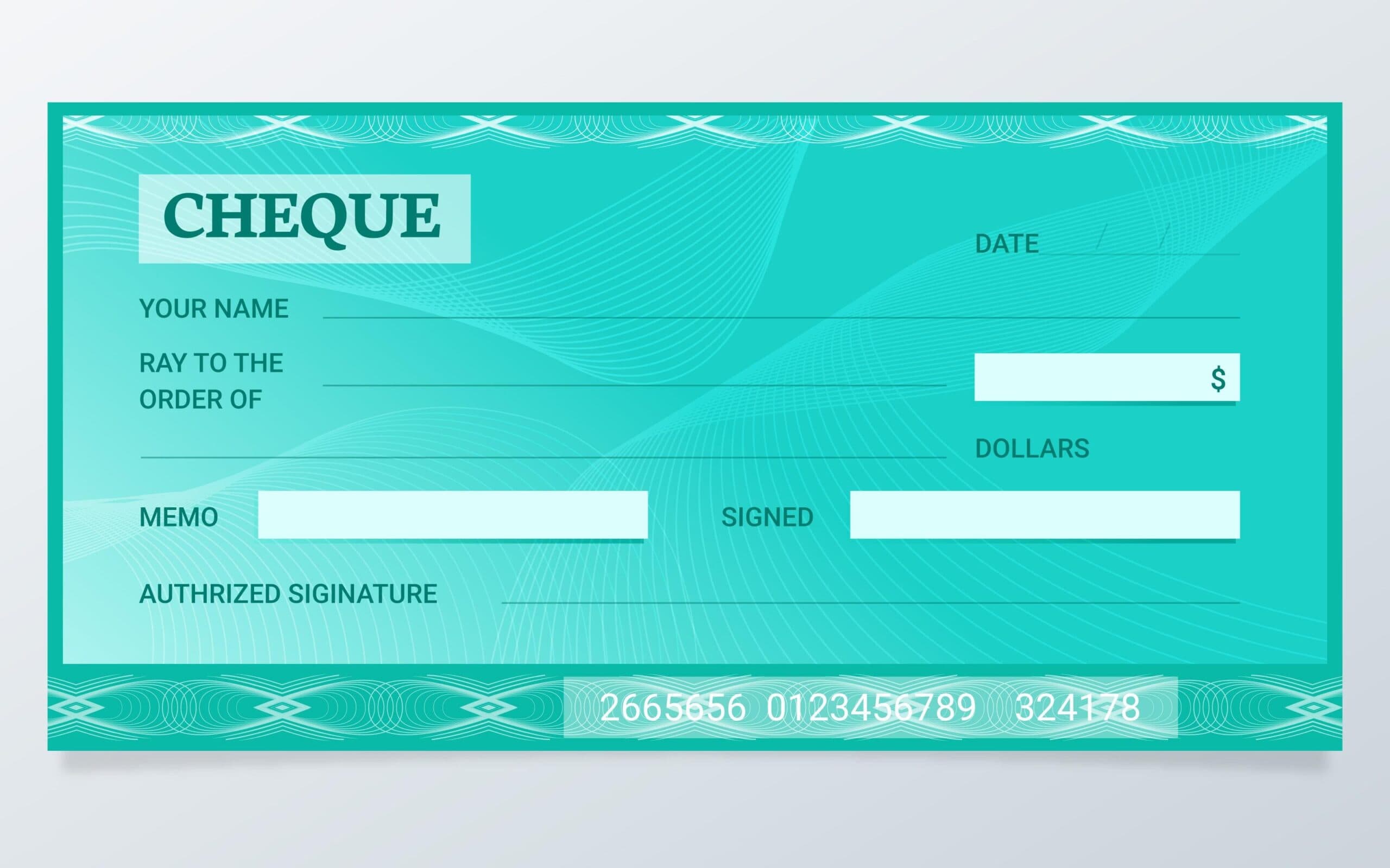 talão de cheques