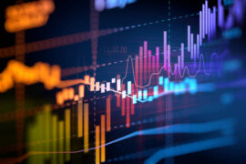 Investir no mercado de ações: gráfico mostra as oscilações de investimentos.